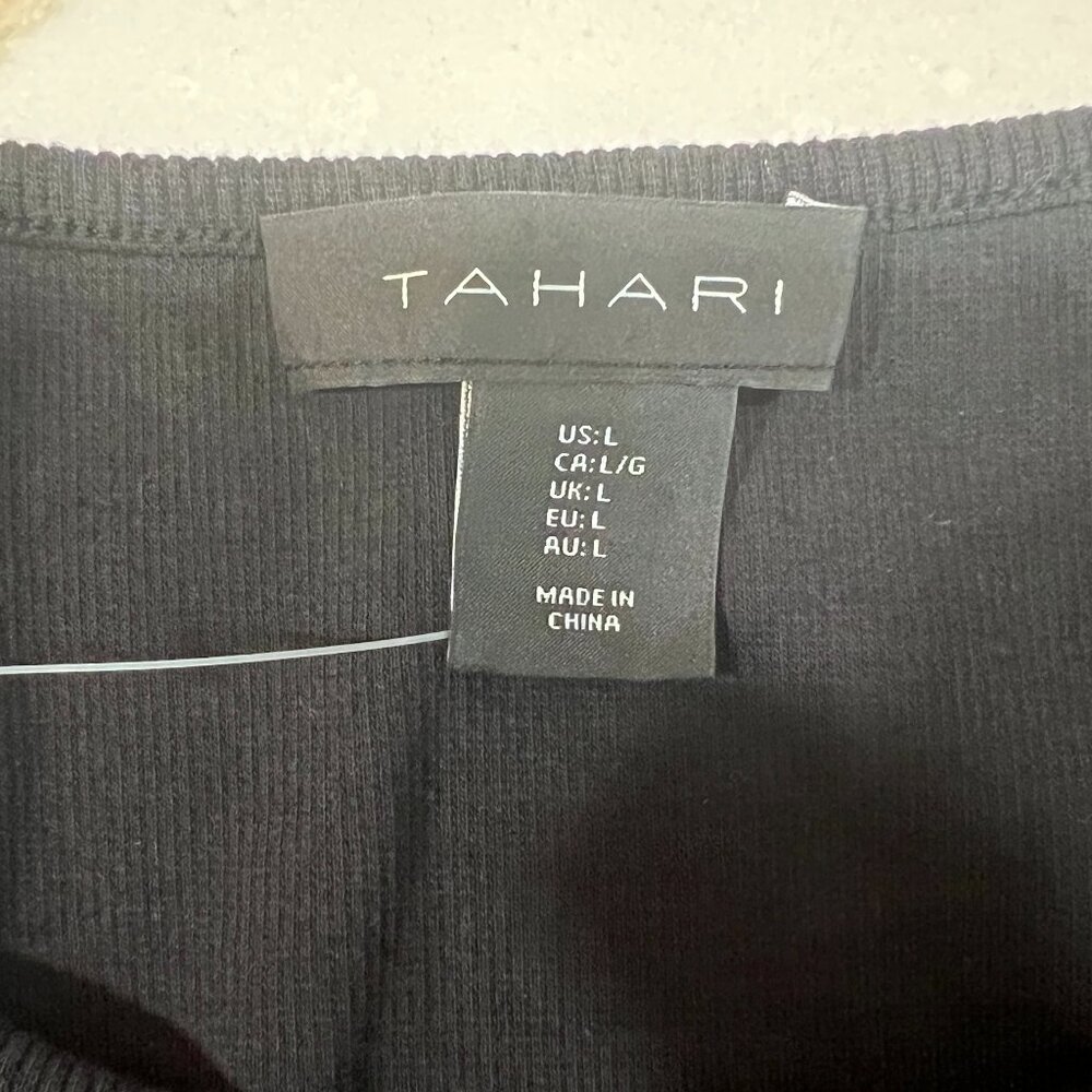 TAHARI, maxi  dress, size Large, color: Black - Picture 6 of 7